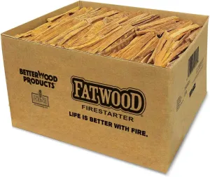 1 Pack Fatwood Fire Starter Sticks, Fireplace & Campfires, 25 Lbs
