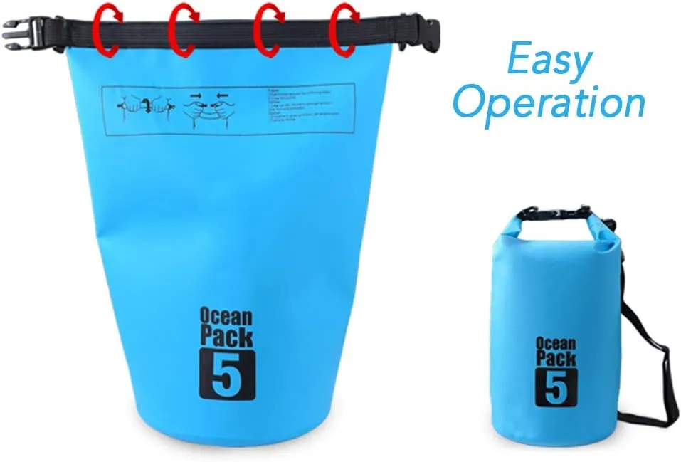10L / 15L / 20L / 30L Waterproof Dry Backpack Water Bag Roll Sack for Kayaking Rafting Boating River King