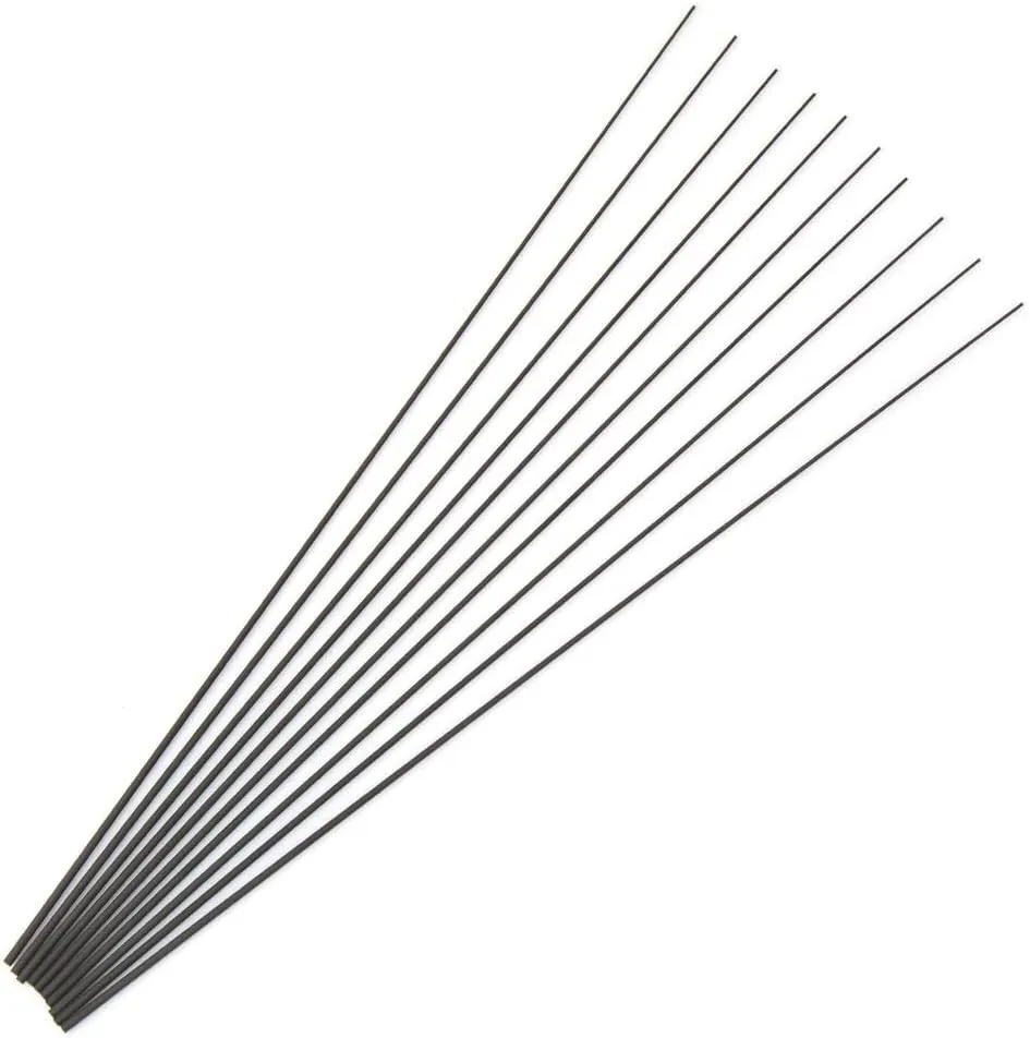 10pcs 32cm Solid Carbon Rod Tip Blank no Paint Rod Building Components Fishing Pole Repair DIY Accessory