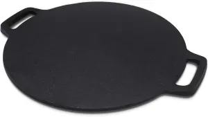11-Inch Cast Iron Roti Tawa, Double Handled Cast Iron Crepe Pan for Dosa, Tortillas