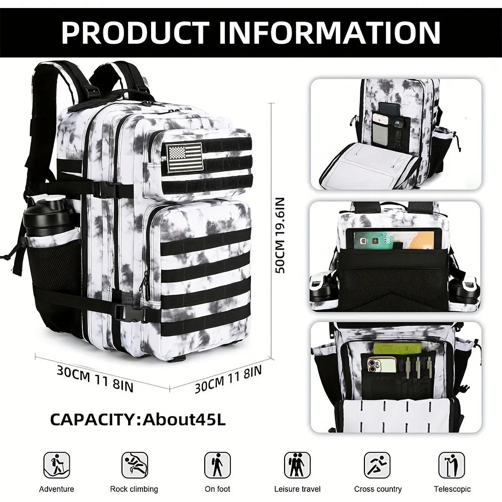 11.89-Gallon Camo Tactical Assault Backpack | Waterproof
