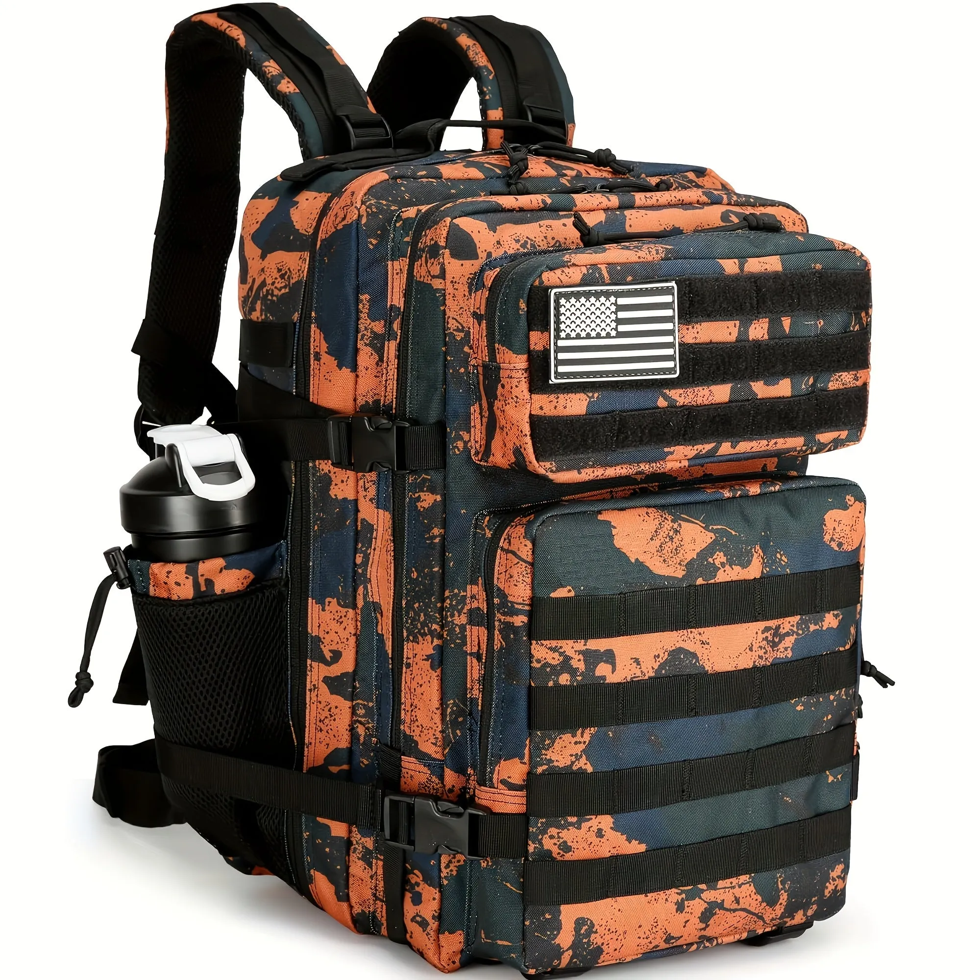 11.89-Gallon Camo Tactical Assault Backpack | Waterproof