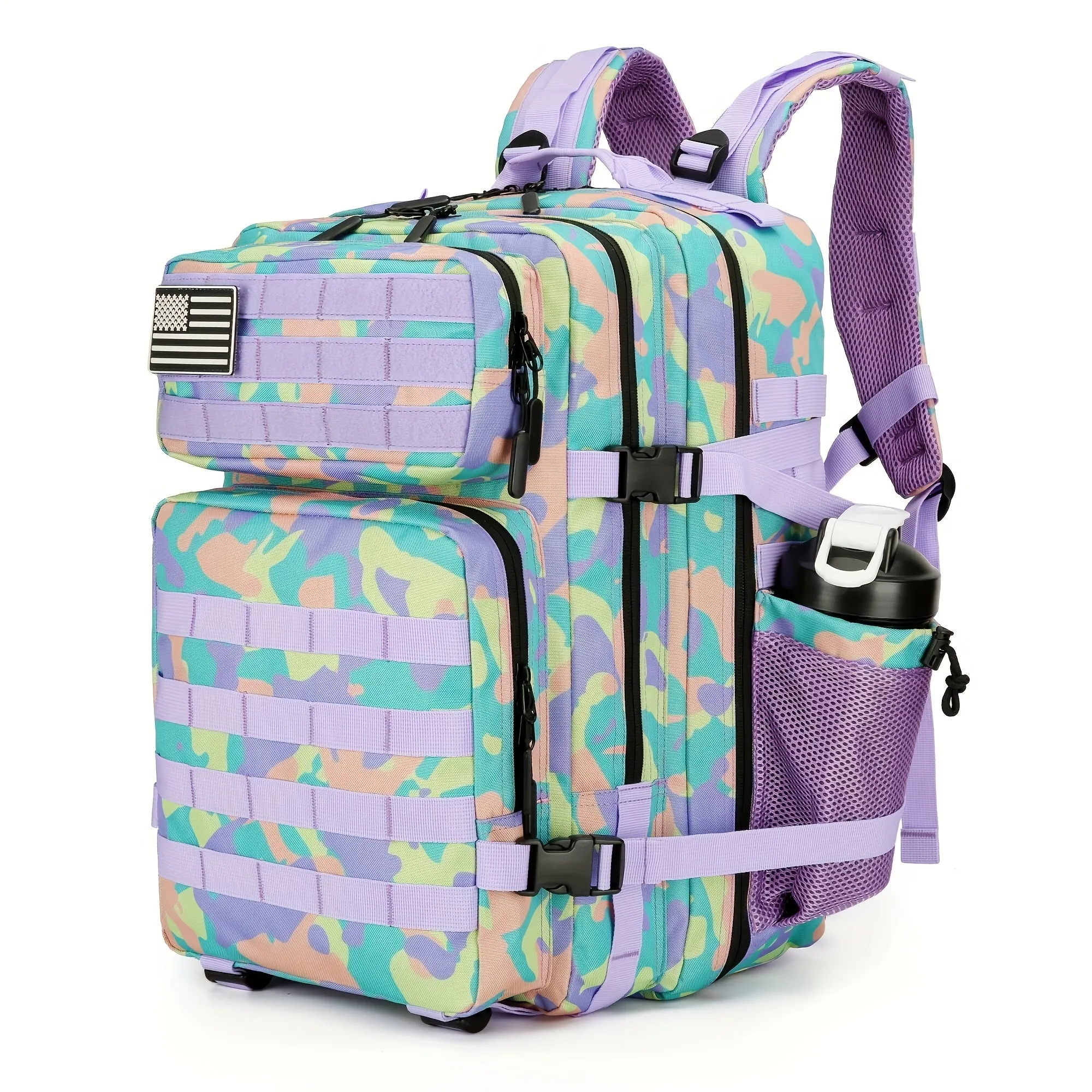 11.89-Gallon Camo Tactical Assault Backpack | Waterproof