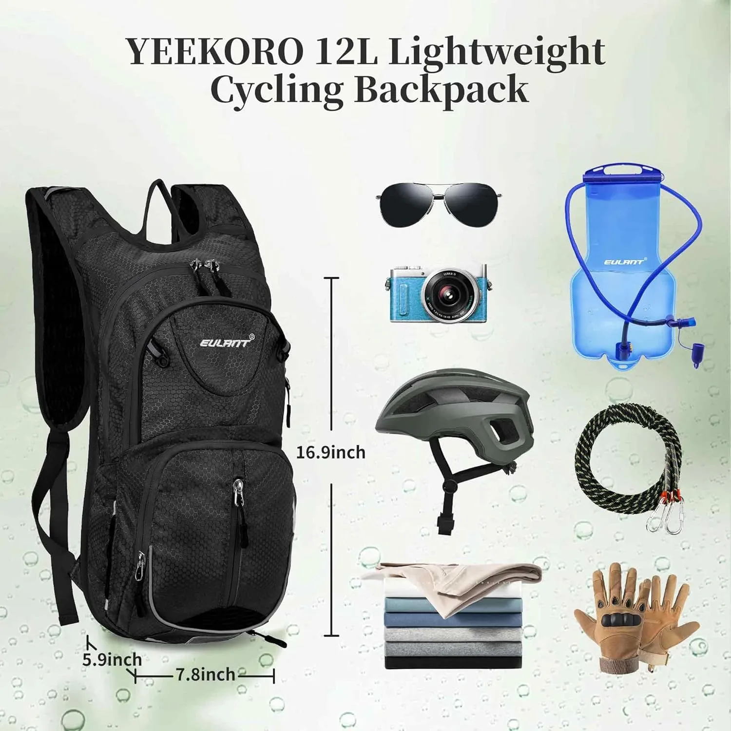 12L Hiking Backpack, Lightweight Daypack Small Travel Backpack Packable Hiking Backpack, Outdoor Backpack for Men Women