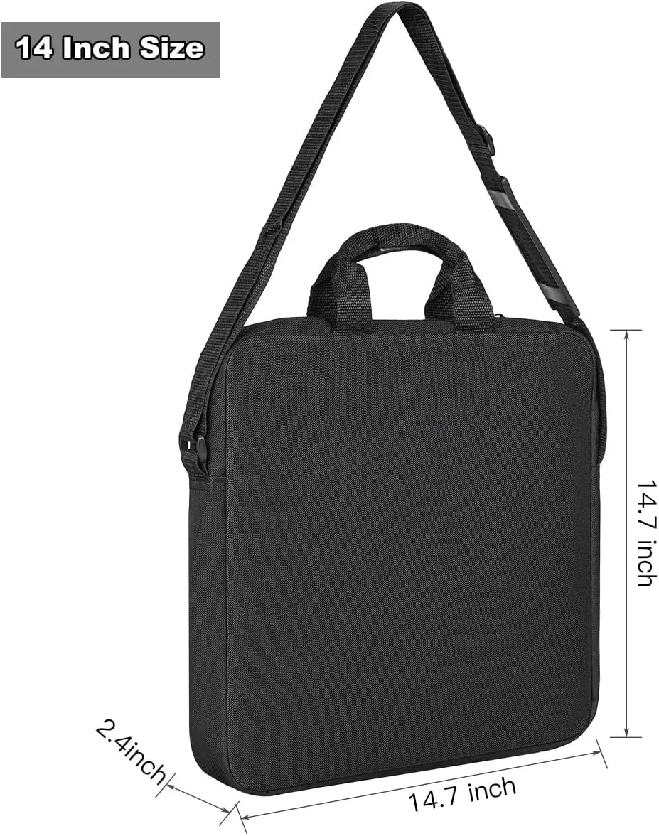 12" Ring Light Carrying Bag - Portable LED Ring Light Case - Black