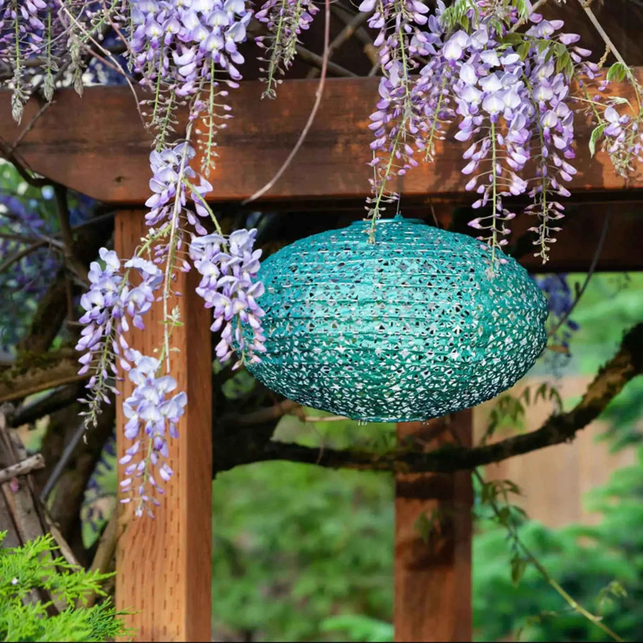 14" Oval Solar Lantern