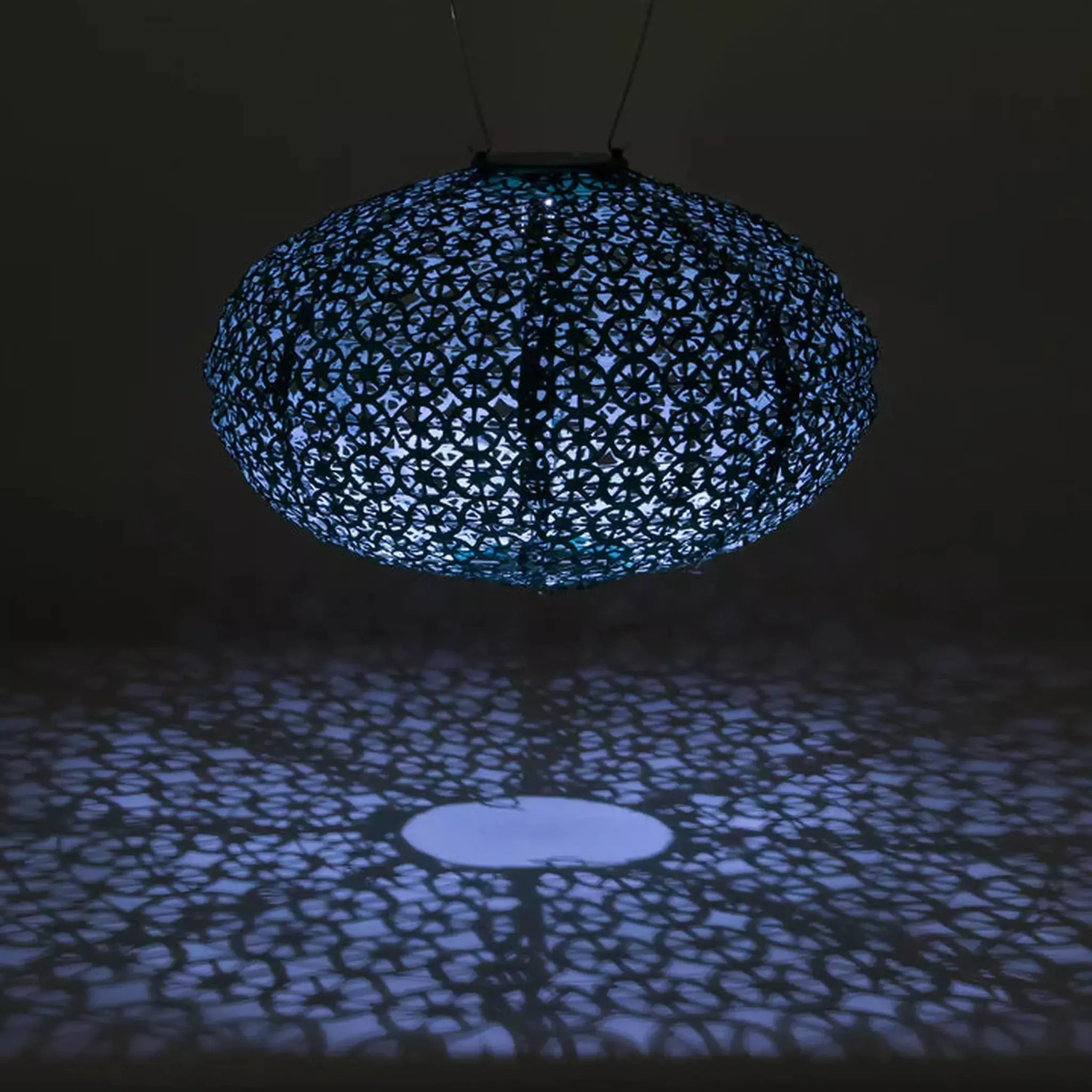 14" Oval Solar Lantern