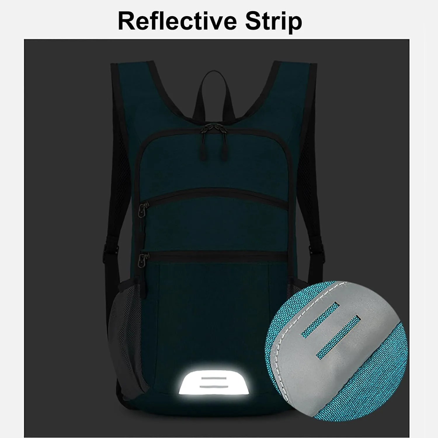 15L Hiking Backpack Foldable Ultralight Hiking Pack Small Travel Backpackfor Women Men(Green)
