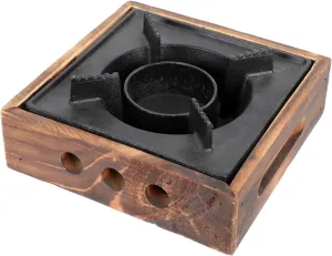 1Pc Cast Alcohol Stove Versatile Bbq Hot Pot Stove Durable Cooking Supply for Outdoor Use for Grilling Soup Preparation