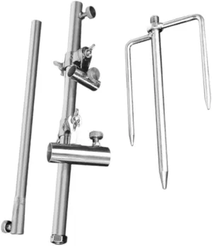 1pc Multi-function Fishing Rod Holder Design Ground Stake Portable Bait Tray Stand for Fishing Accessories and Gear Storage for Bank and Garage Use