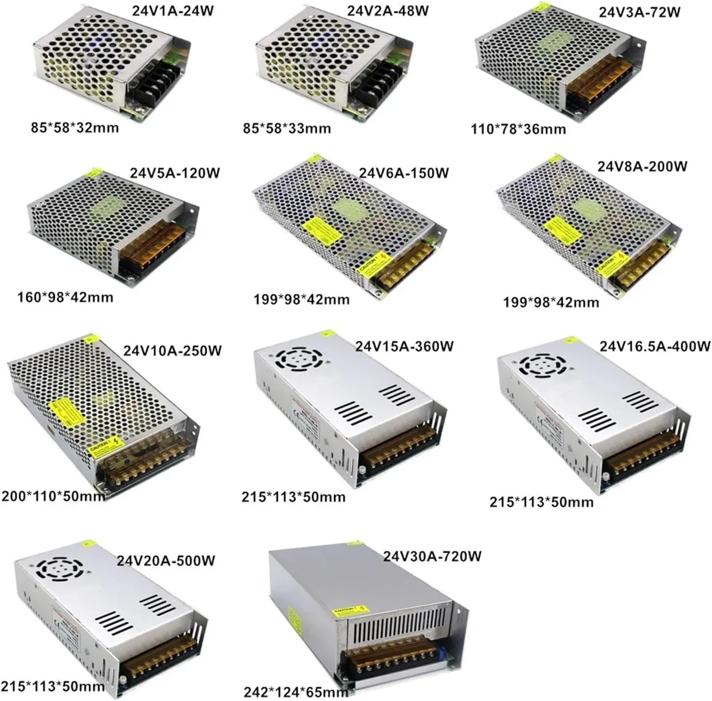 1PCS 48V Power Supply Switching Power Supply 48V AC DC 220V to 5V 12V 24V 36V 1A 2A 3A 5A 10A 20A 30A Switching Power Supply Switching Power Supply(25A)