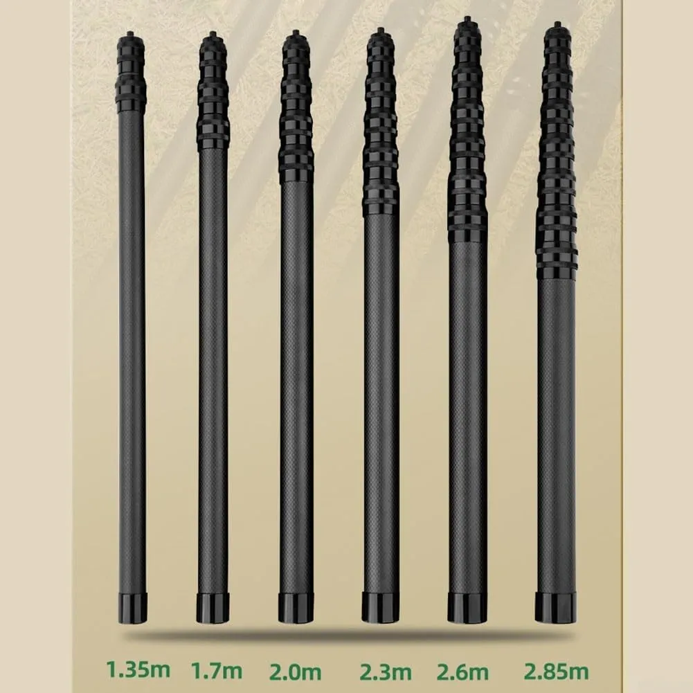 1pcs Adjustable Tarp Pole Canopy Pole, Portable Tent Poles Rods, Carbon Fiber Tarp Poles for Camping Tarps, Tent, Awnings, Shelters, Hiking(1.35 meter)