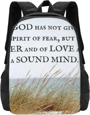 2 Timothy 1 7 God Has Not Given A Spirit Of Fear Lightweight Packable Backpack Travel Casual Hiking Daypack Foldable Backpack For Men Women