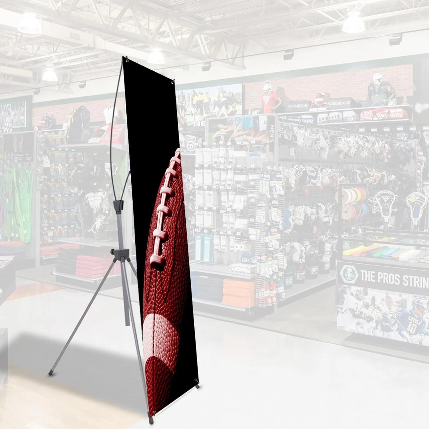 2 UNITS 24"x63" Premium X-Frame Banner Stand Display (STAND ONLY) with Carrying Bag