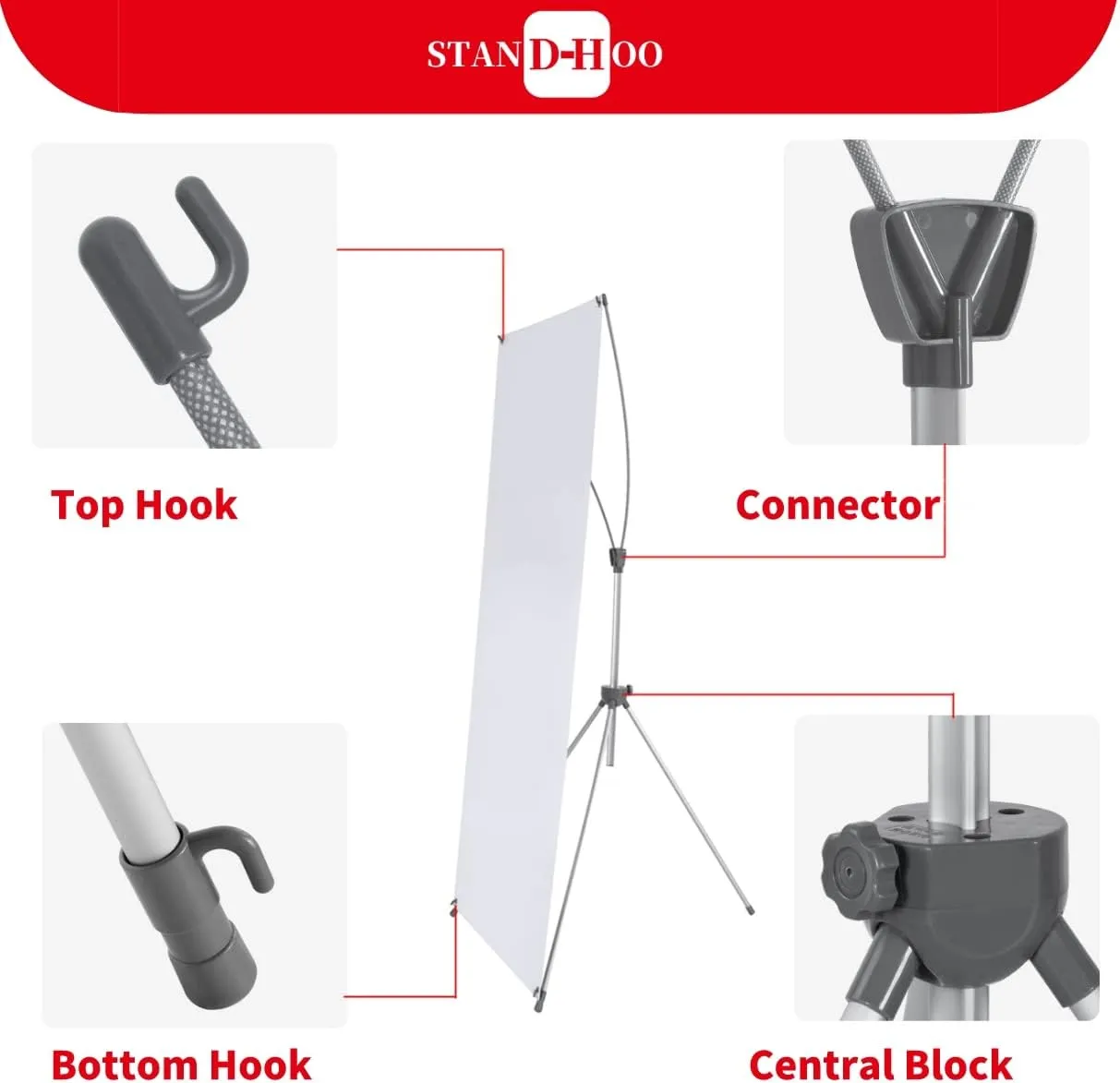 24"*63" X Banner Stand Perfect for Restaurant and Store Display with Portable Travel Bag (24"*63")