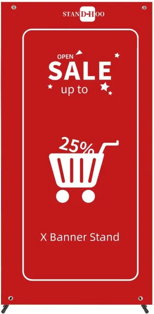 24"*63" X Banner Stand Perfect for Restaurant and Store Display with Portable Travel Bag (24"*63")