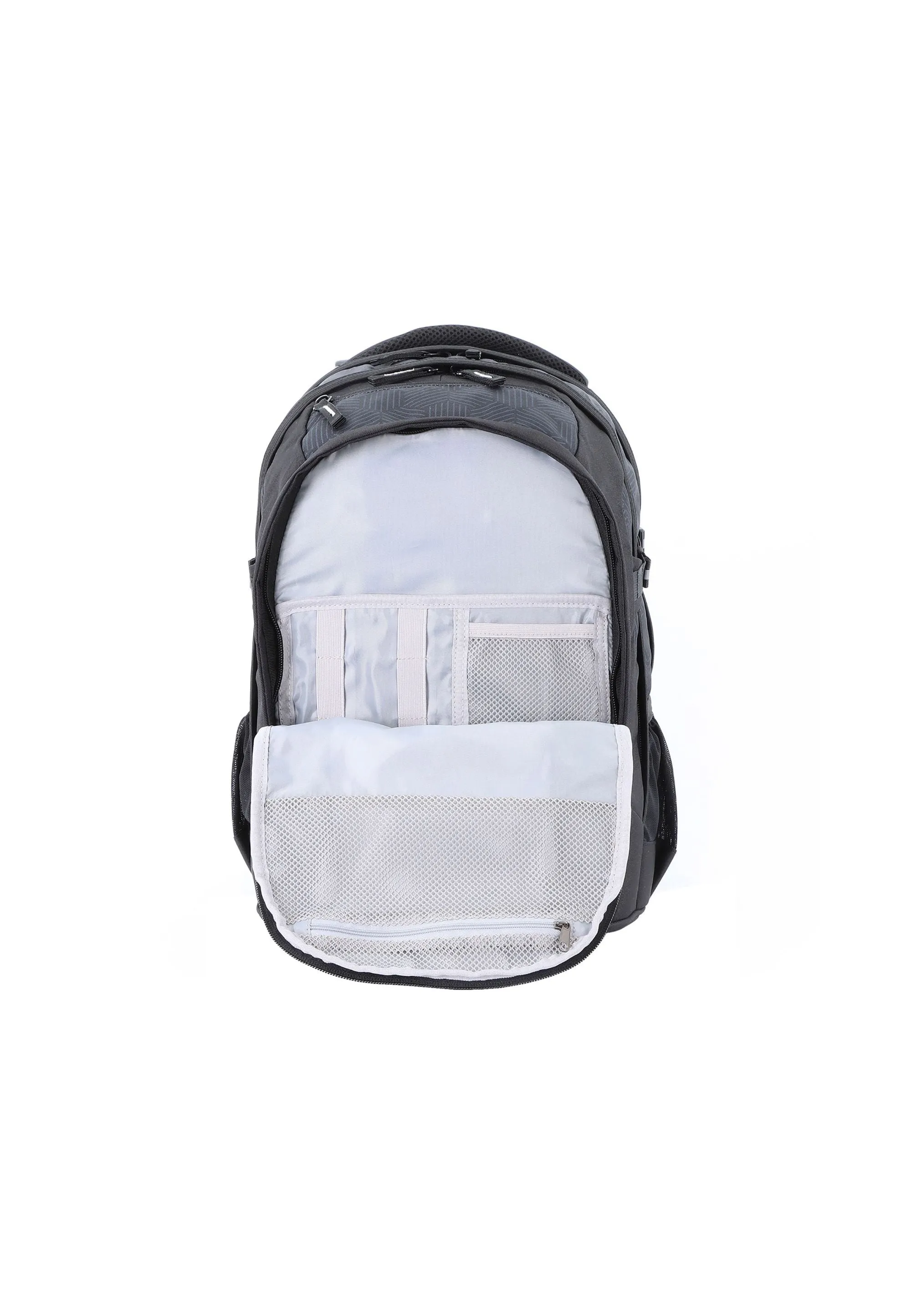 2be  Schoolbag / Laptop Backpack / With Gym Bag and Pencil Case Black/Grey