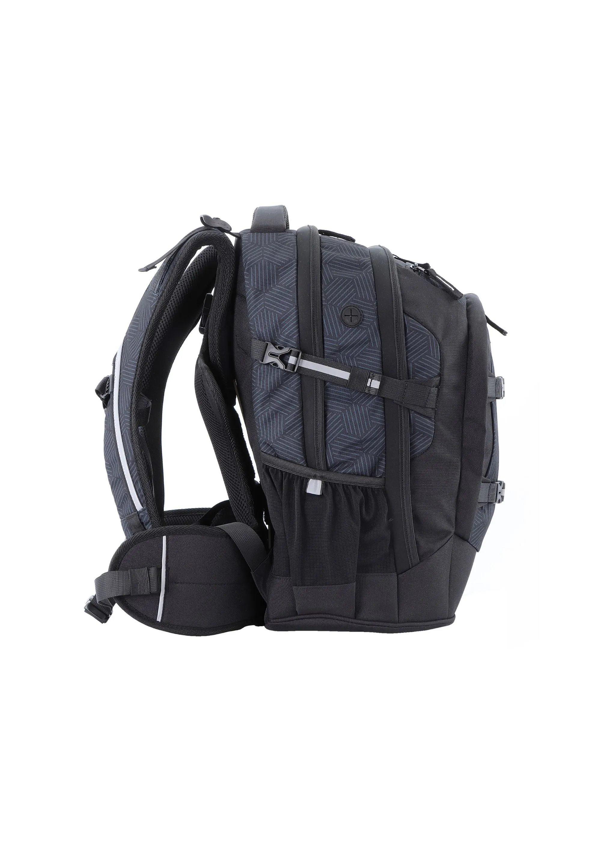 2be  Schoolbag / Laptop Backpack / With Gym Bag and Pencil Case Black/Grey