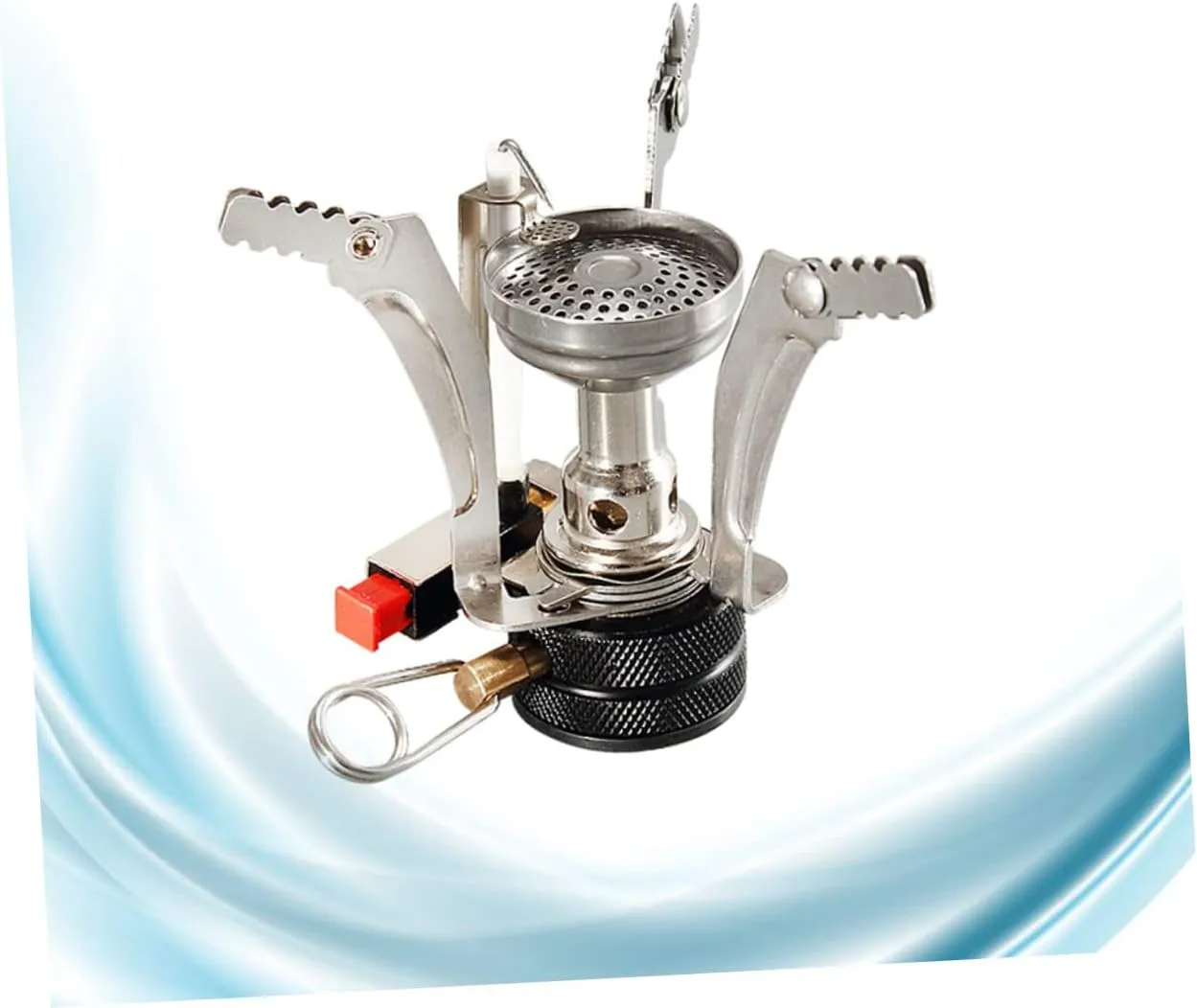 2pcs Foldable Camping Stove Mini Stove Head for Outdoor Activities Compact Furnace End Powerful Flame for Hiking