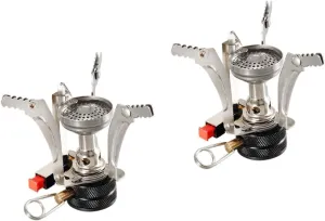 2pcs Foldable Camping Stove Mini Stove Head for Outdoor Activities Compact Furnace End Powerful Flame for Hiking