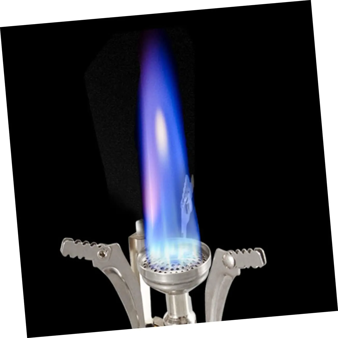 2pcs Foldable Camping Stove Mini Stove Head for Outdoor Activities Compact Furnace End Powerful Flame for Hiking