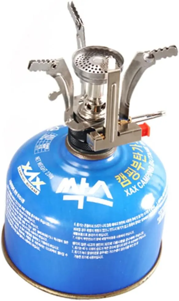 2pcs Foldable Camping Stove Mini Stove Head for Outdoor Activities Compact Furnace End Powerful Flame for Hiking