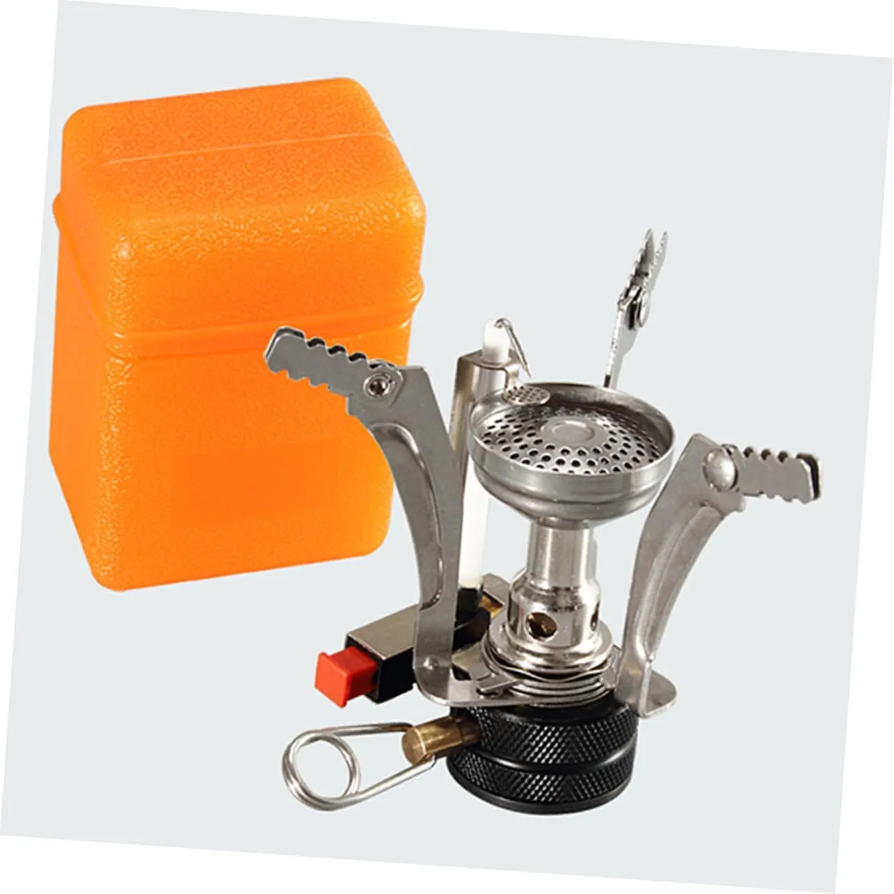 2pcs Foldable Camping Stove Mini Stove Head for Outdoor Activities Compact Furnace End Powerful Flame for Hiking