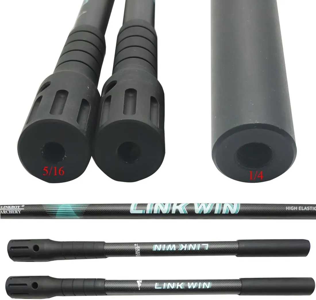 3-30 Inch Archery Bow 1k Stabilizer Balance Bar Rod System Carbon Fiber Stabilizer Damping Shock Absorber for Recurve Compound Bow
