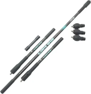 3-30 Inch Archery Bow 1k Stabilizer Balance Bar Rod System Carbon Fiber Stabilizer Damping Shock Absorber for Recurve Compound Bow