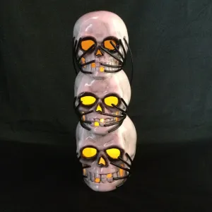 3 Skull LED Halloween Lantern
