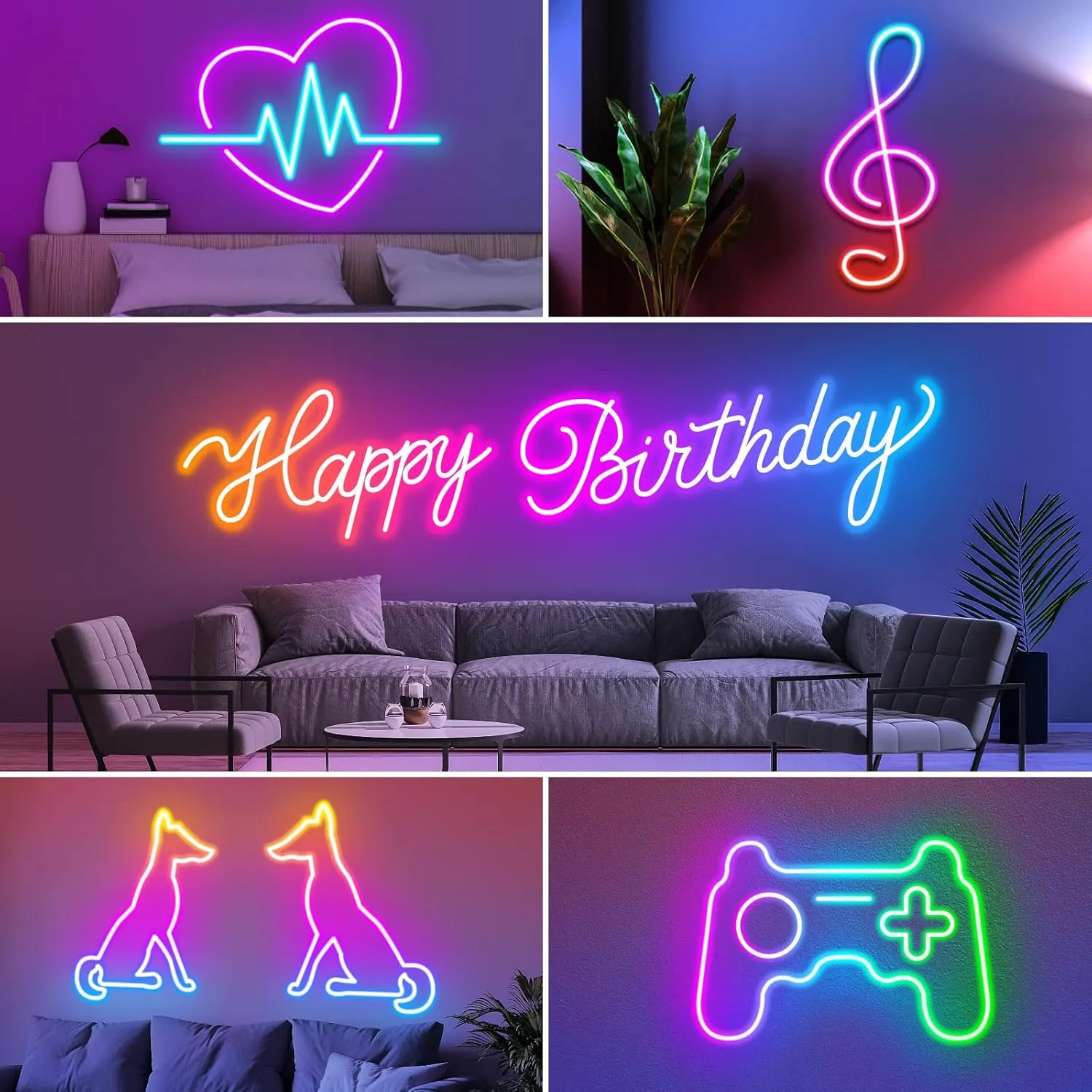 32.8Ft Neon Rope Lights,Flexible Led Rope Lights Control with App/Remote,Multiple Modes Rope Lights,IP65 Outdoor RGB Led Neon Lights Waterproof,Music Sync Gaming Led Neon Light Strip for Bedroom Decor