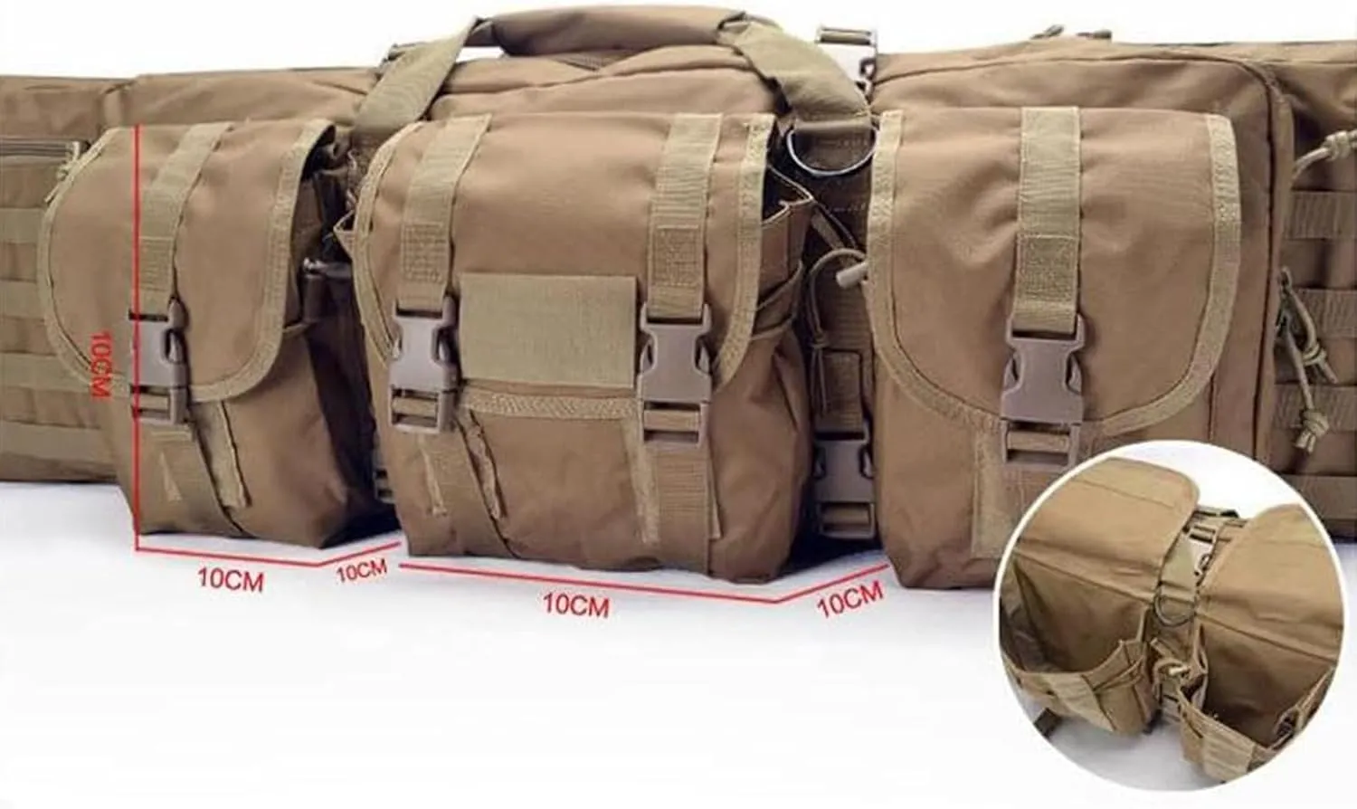 37" 42" 47" 55" Soft Double Rifle Bag, Double Rifle Case Soft Bag Gun Case, Lockable Shotgun Case with Backpack Straps, for Shooting Hunting Carrying