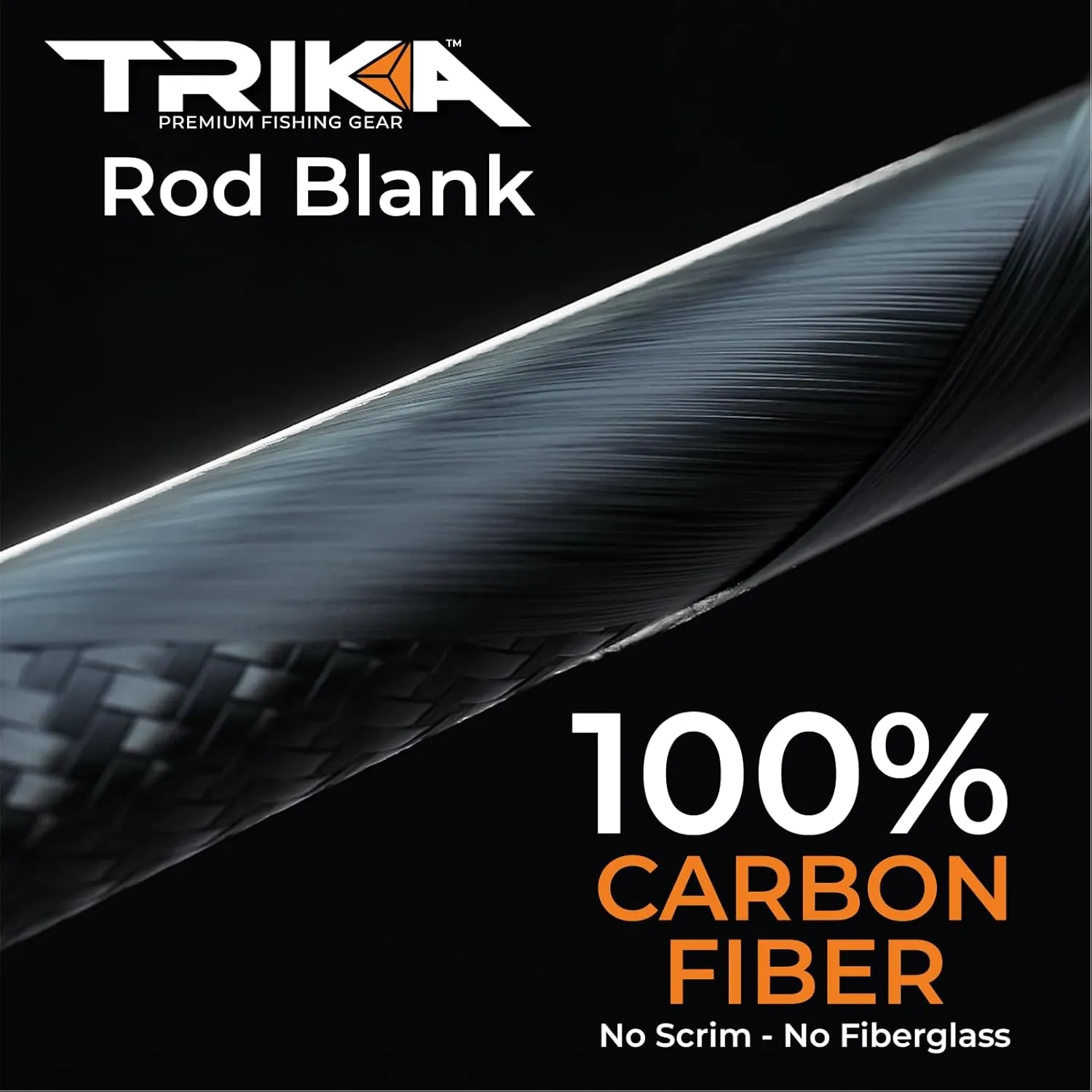 3X Carbon Rod Carbon Weave Rod for Extra Sensitive Vibration | Longer Casting | Lightweight Freshwater Fishing Pole