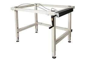 4 Leg Hand Crank Adjustable Height Work Table