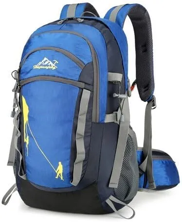 40L Large Camping Backpack,Lightweight Hiking Trekking For Men Women Outdoor Large Capacity Mountaineering Waterproof Bag(Blue)