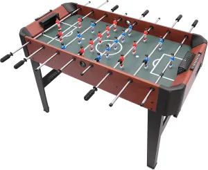 47 Inch Foosball Table,Portable Mini Table Football Soccer Game Set with Score Keeper for Adults and Kids,Wooden Tabletop Billiard Game Soccer Tabletop Competition Game for Family Parties Game Rooms