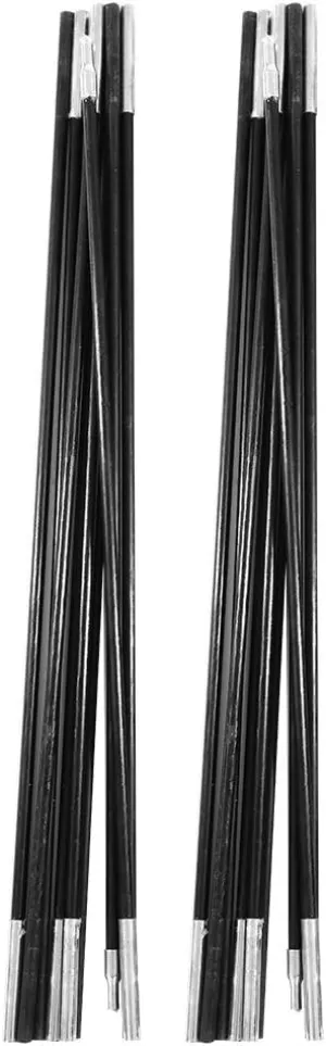 4.9M Tent Poles Replacement for Tarp, Multi Sections Foldable Adjustable Fiberglass Tarp Poles for Camping Backpacking,Lightweight Replacement Tent Poles