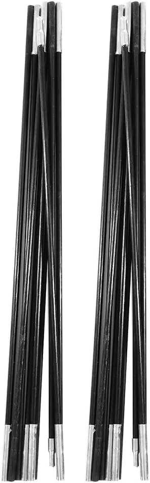 4.9M Tent Poles Replacement for Tarp, Multi Sections Foldable Adjustable Fiberglass Tarp Poles for Camping Backpacking,Lightweight Replacement Tent Poles