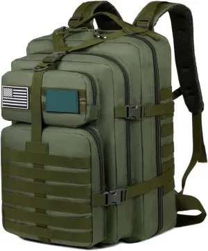 50L capacity outdoor backpack for hiking and mountaineering durable and water-resistant multifunctional backpack(Green 50L)