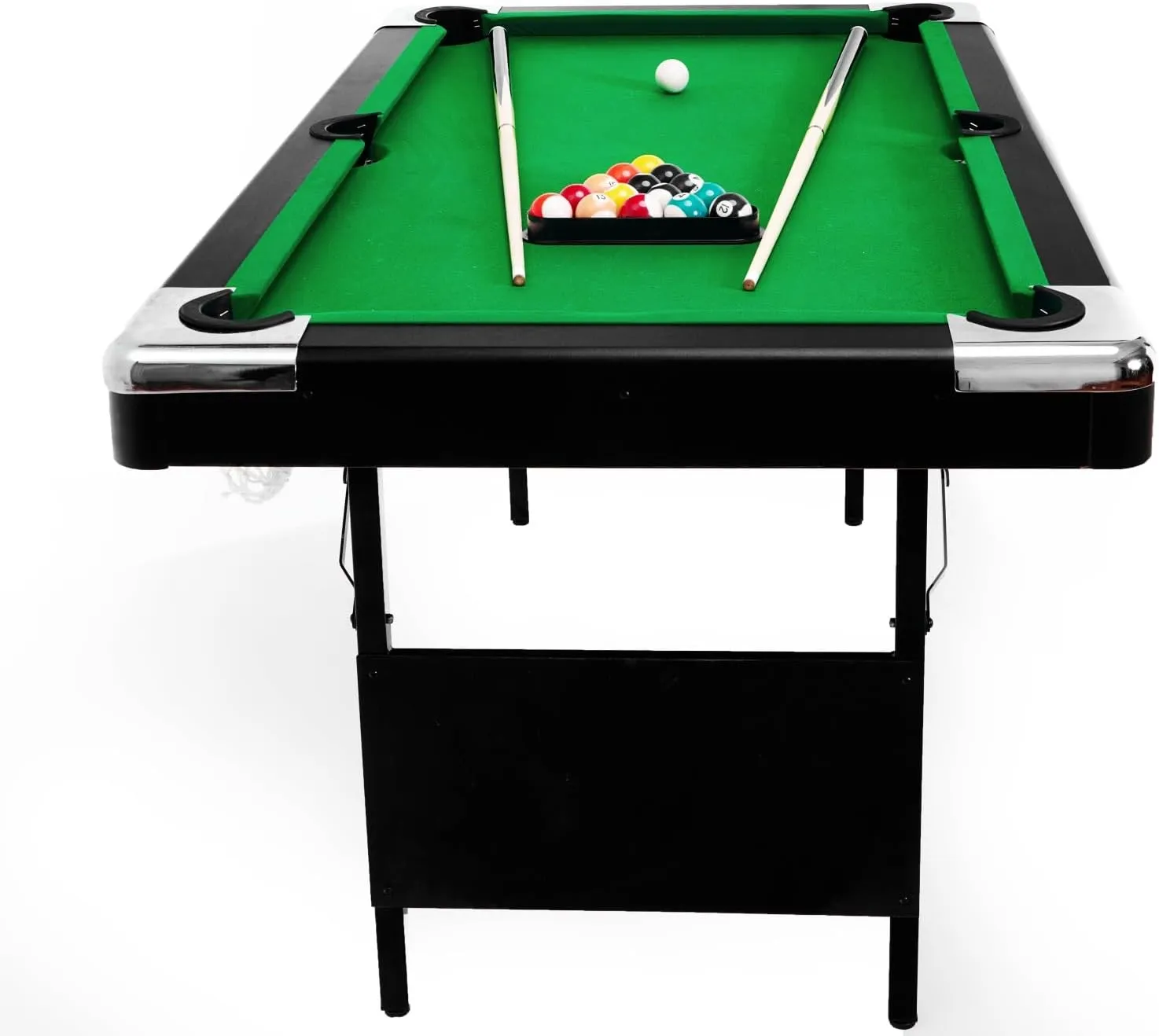 5.5FT Pool Table, 5.5FT 3 in 1 Pool Table, Foldable Billiard Table, Multifunctional Portable Pool Table Set Table Tennis Table for Family Movement Indoor Game, Play Room