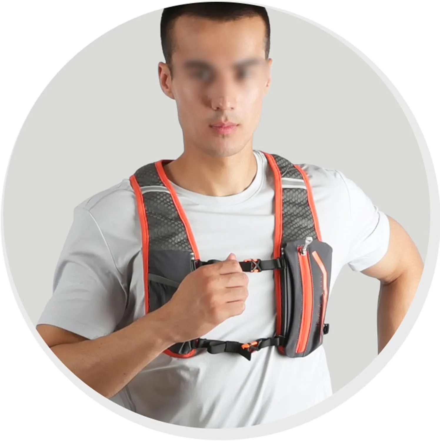 5L lightweight running backpack outdoor sports water bag backpack without water bag or water bottle,Black,One Size