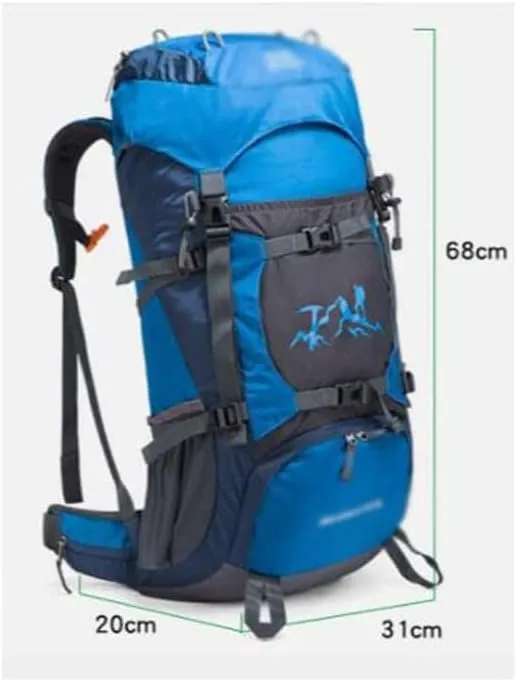 60L Outdoor Bag Sports Backpack Mountaineering Backpack Rucksack Large Capacity(C)