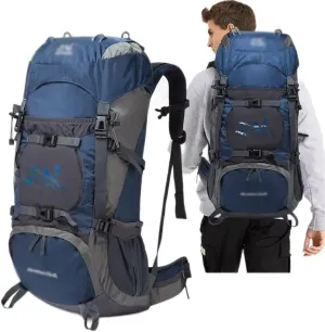 60L Outdoor Bag Sports Backpack Mountaineering Backpack Rucksack Large Capacity(C)