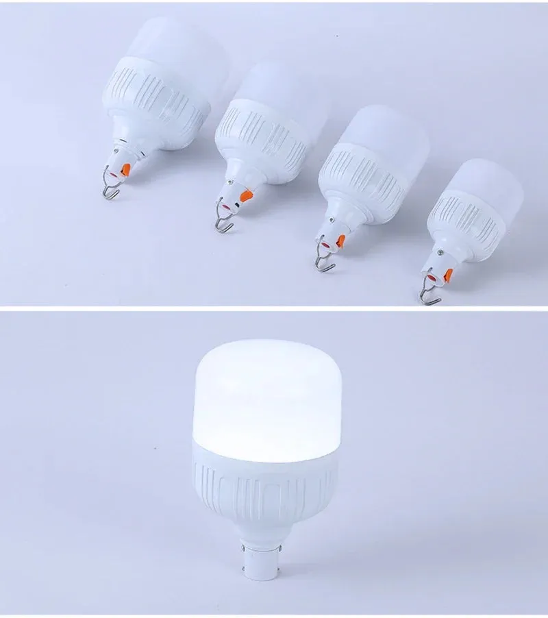 60W 80W USB Rechargeable LED Camping Lantern - Portable Emergency Light with Hook for Outdoor BBQ & Tents