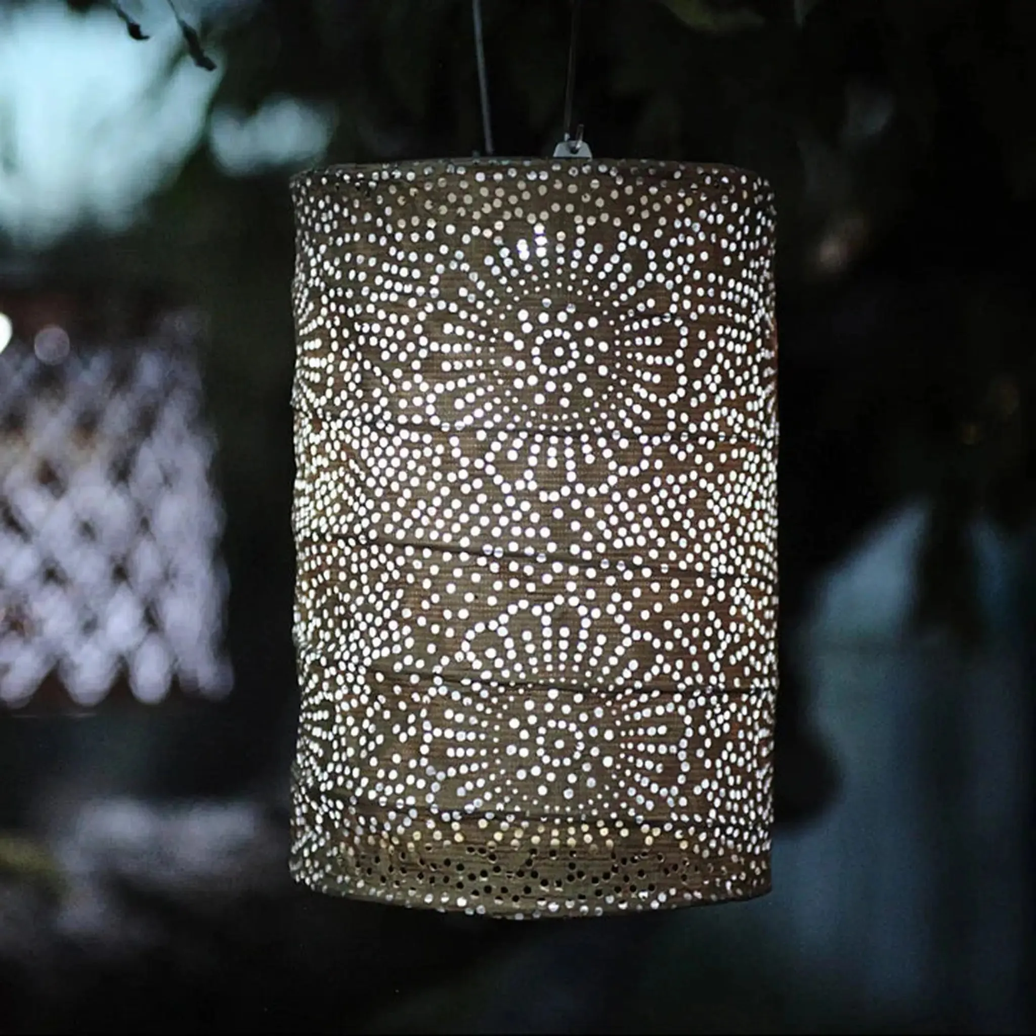 7.5" Cylinder Solar Lantern