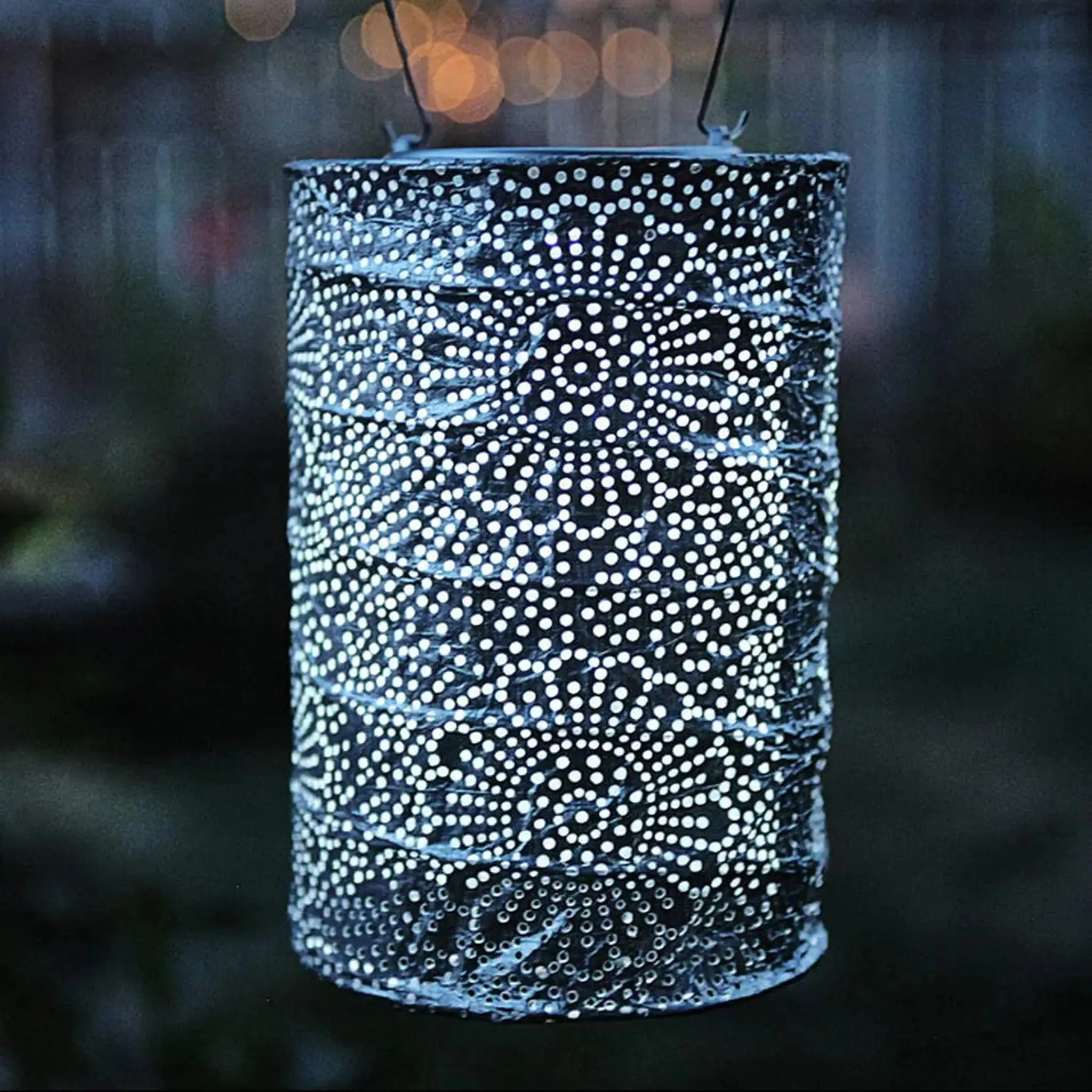 7.5" Cylinder Solar Lantern