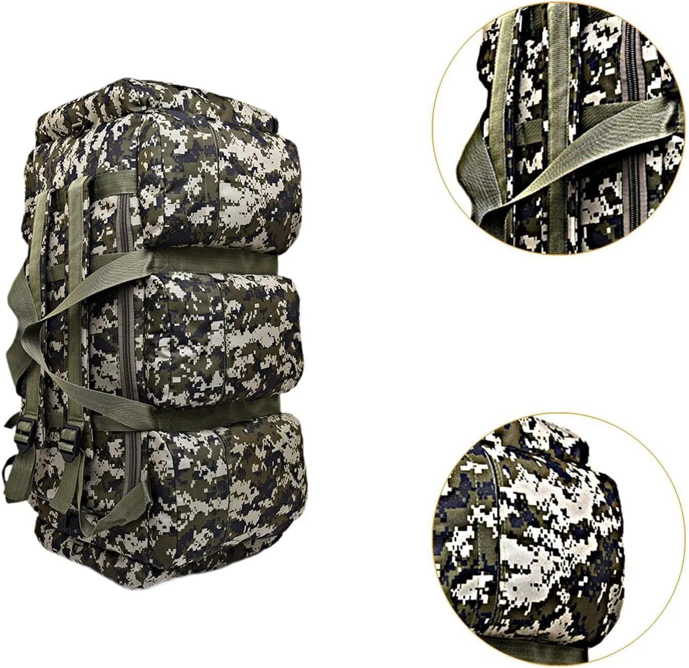 90L Waterproof Rucksack for Men, Ideal for Trekking and Outdoor Activities, Style A