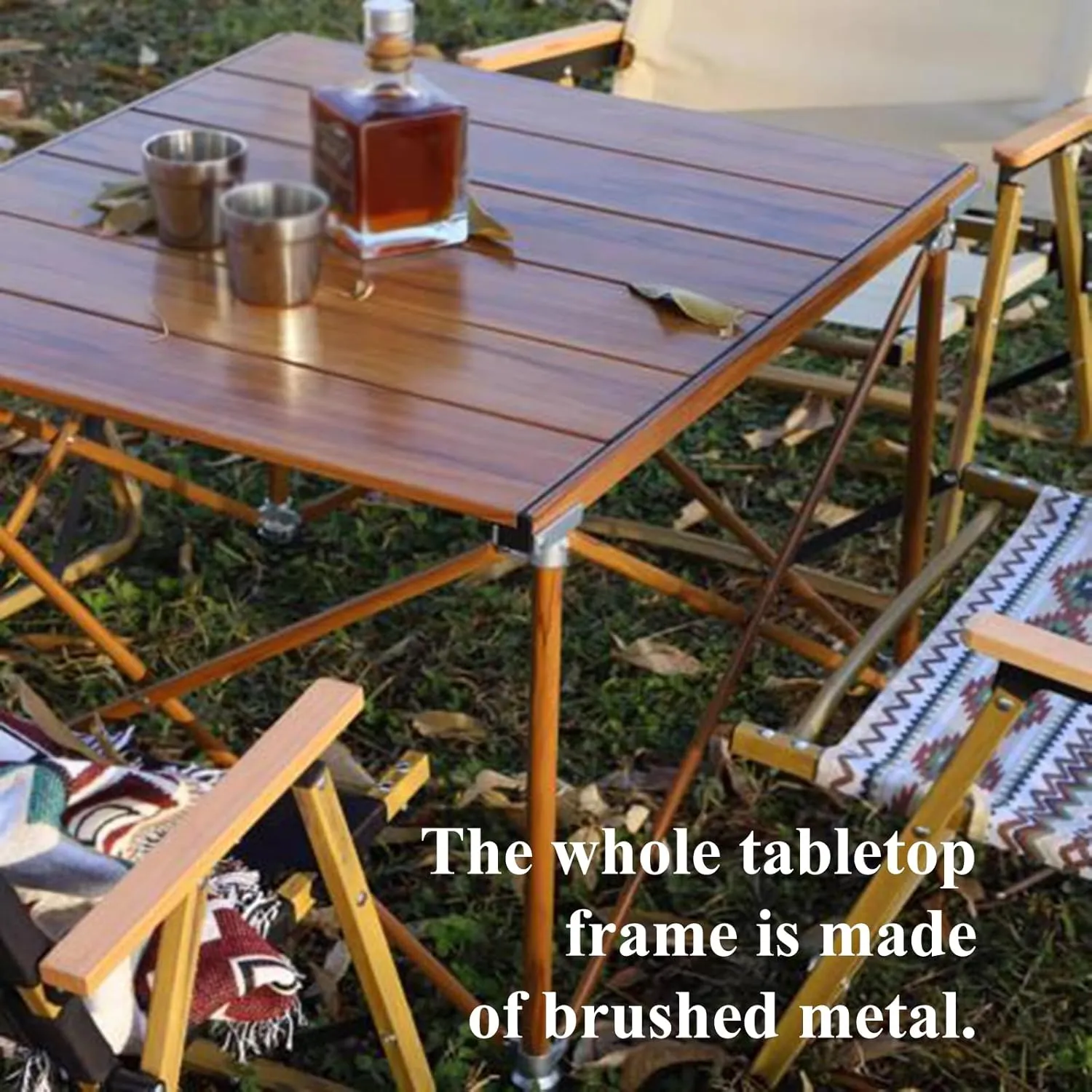 Adjustable Camping Table Aluminum Folding Camping Table Low Picnic Table Portable Compact e with Bag Great for Patio