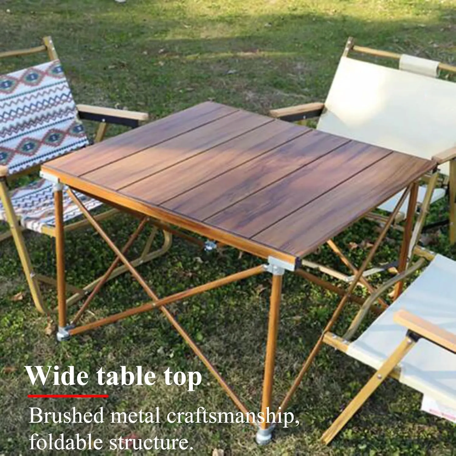 Adjustable Camping Table Aluminum Folding Camping Table Low Picnic Table Portable Compact e with Bag Great for Patio