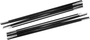 Adjustable Fiberglass Camping Tent Poles, 4.9M Awning Frames Kit for 7-8 Person Tent, Sturdy Replacement Rods for Soil or Meadow